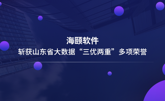 6008集团官方网站软件斩获山东省大数据“三优两重”多项声誉